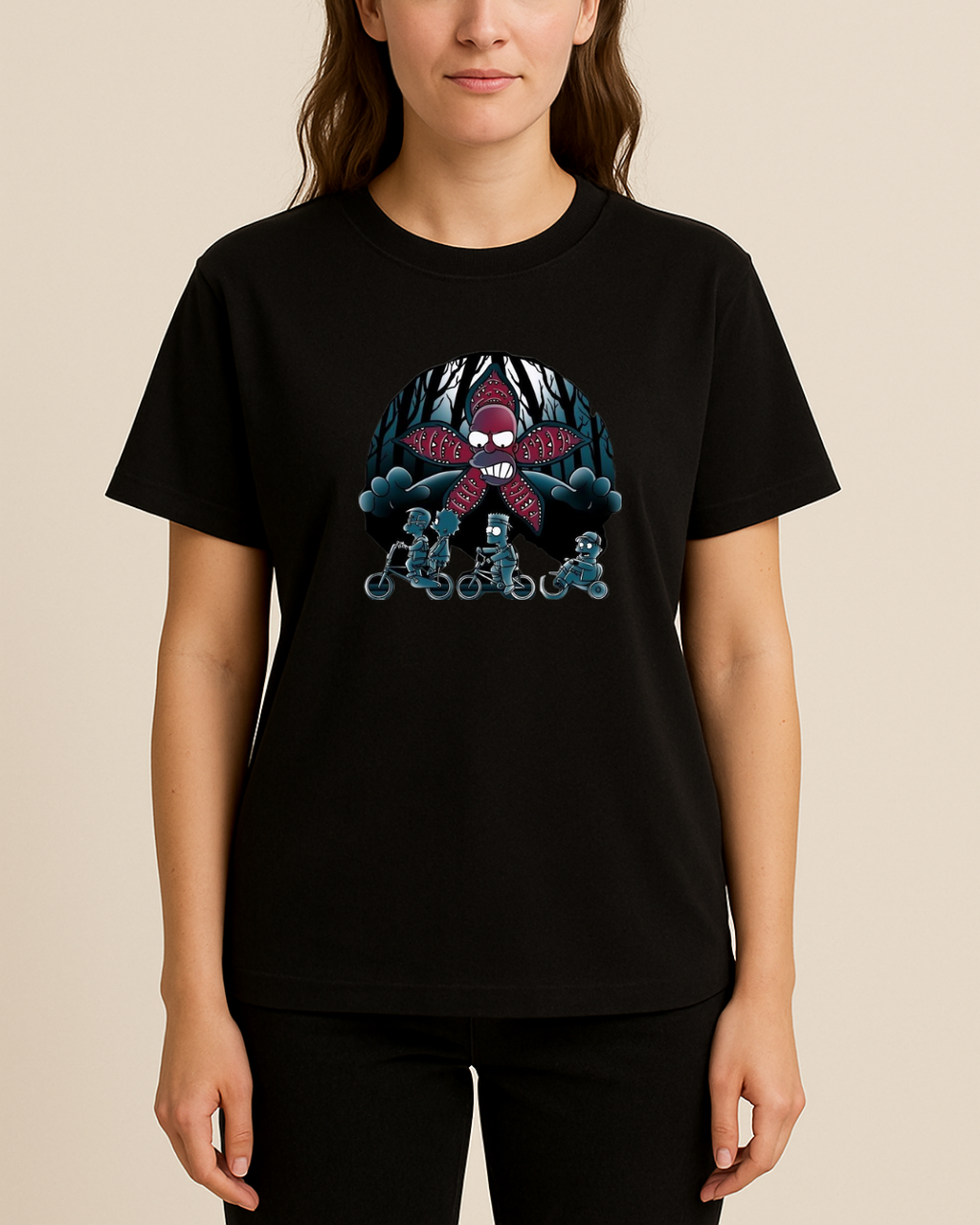 Stranger Things Baskılı Tişört