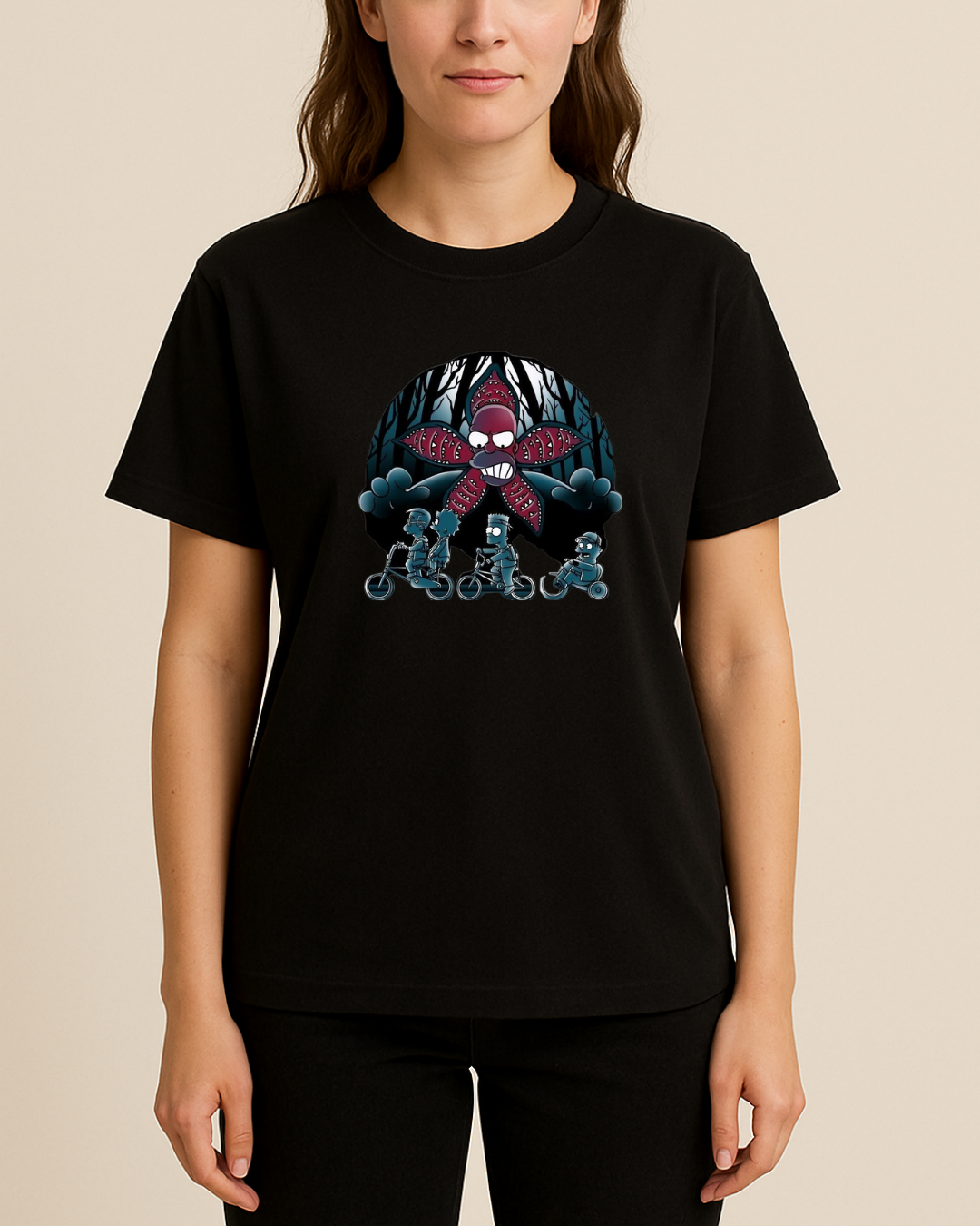 Stranger Things Baskılı Tişört