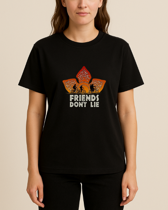 Stranger Things Baskılı Tişört