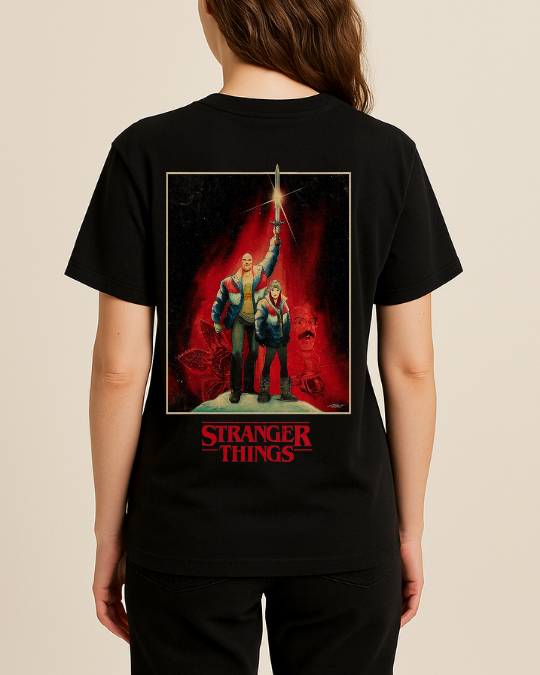 Stranger Things Baskılı Tişört