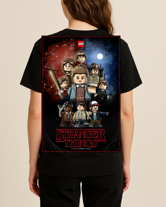 Stranger Things Baskılı Tişört