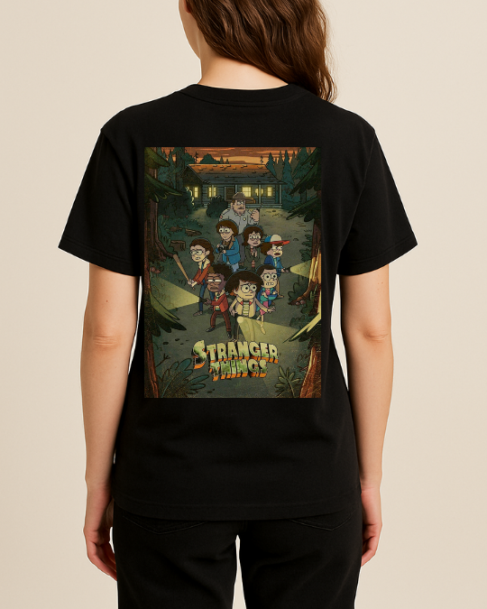 Stranger Things Baskılı Tişört
