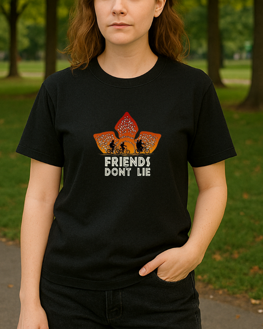 Stranger Things Baskılı Tişört