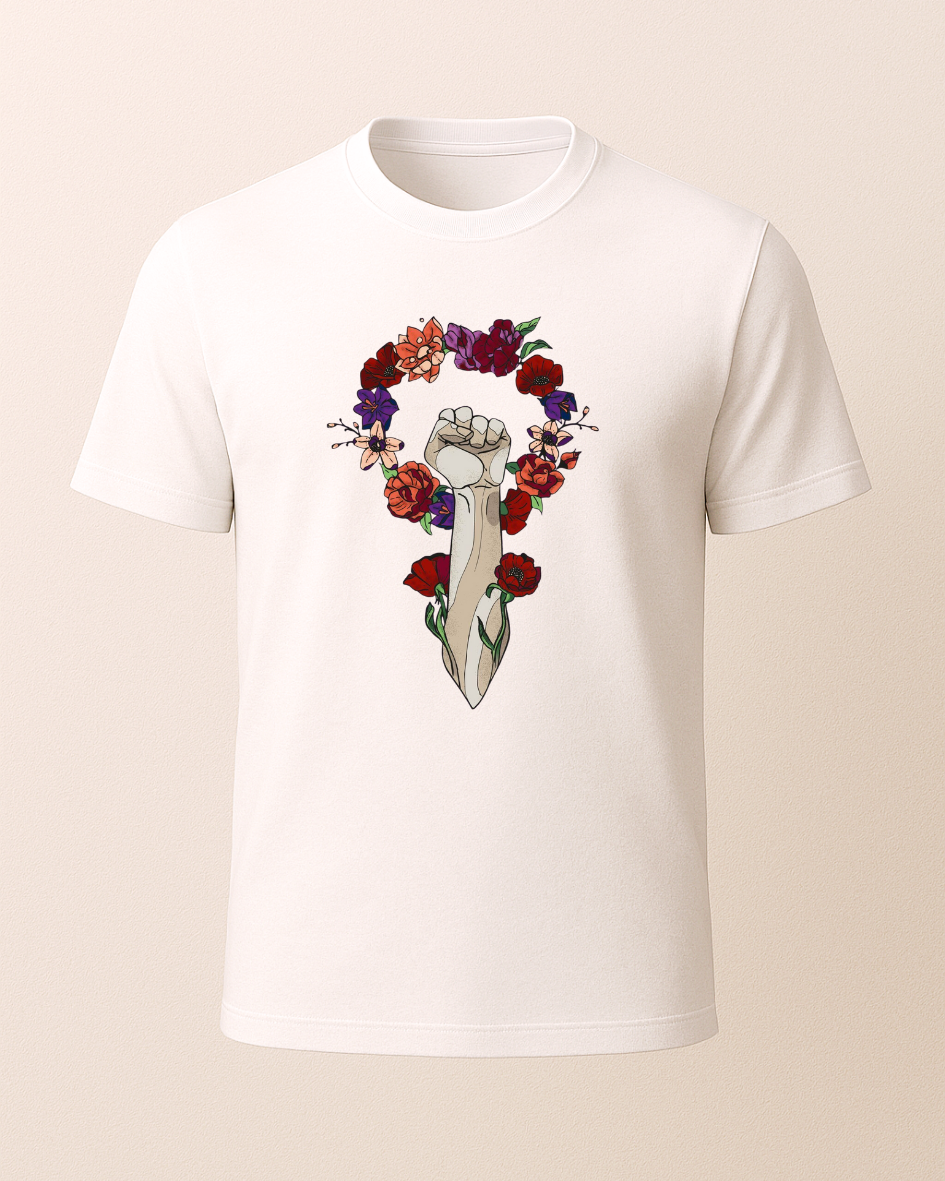 Kadın Gücü Baskılı T-Shirt