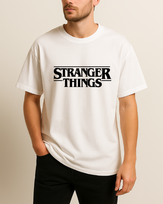 Stranger Things Baskılı Tişört