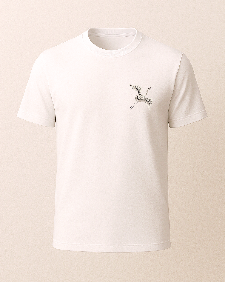 Leylek Baskılı Tişört