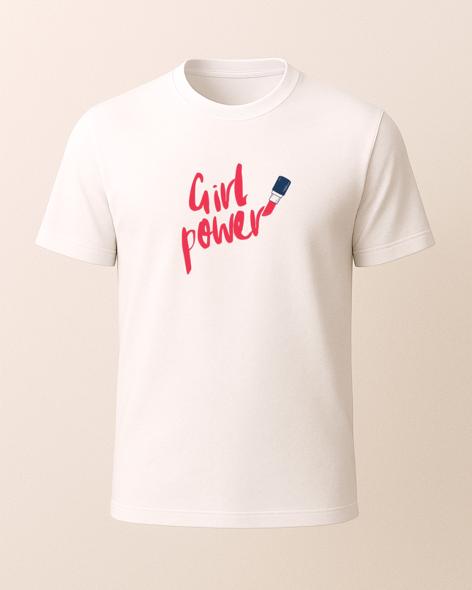 Girl Power Baskılı T-Shirt