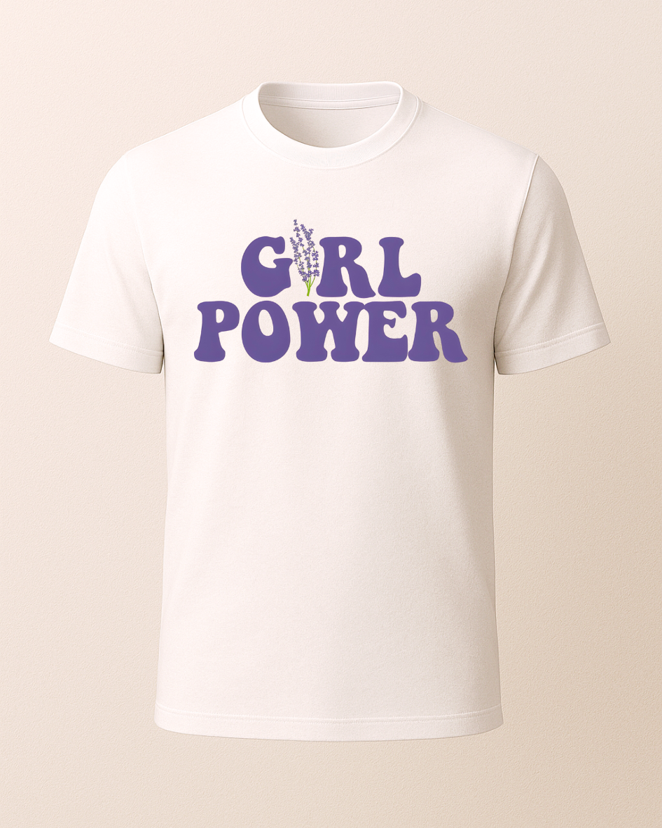 Girl Power Baskılı T-Shirt