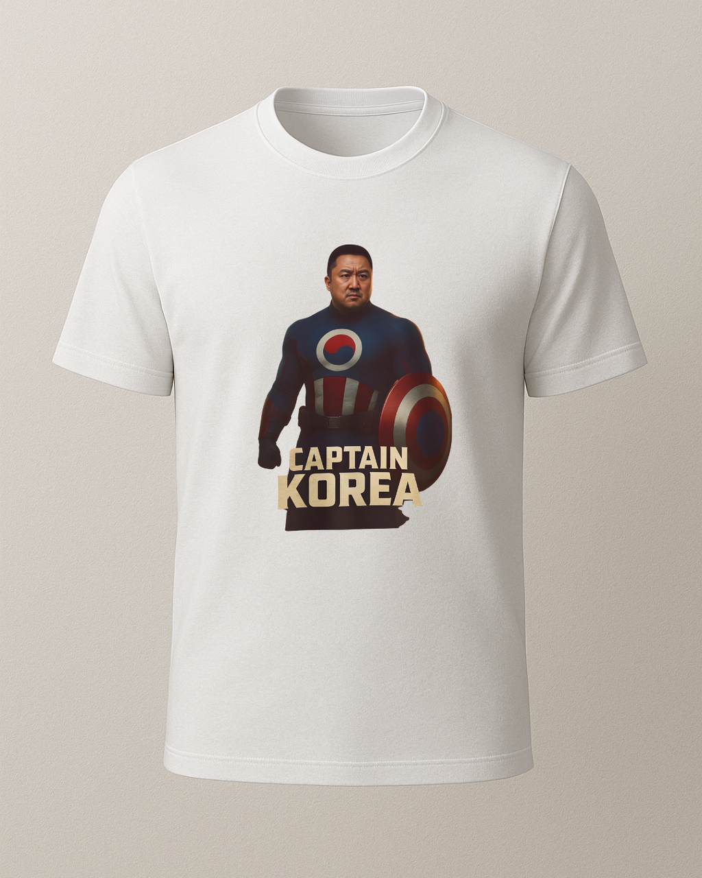 Kaptan Kore Baskılı T-Shirt