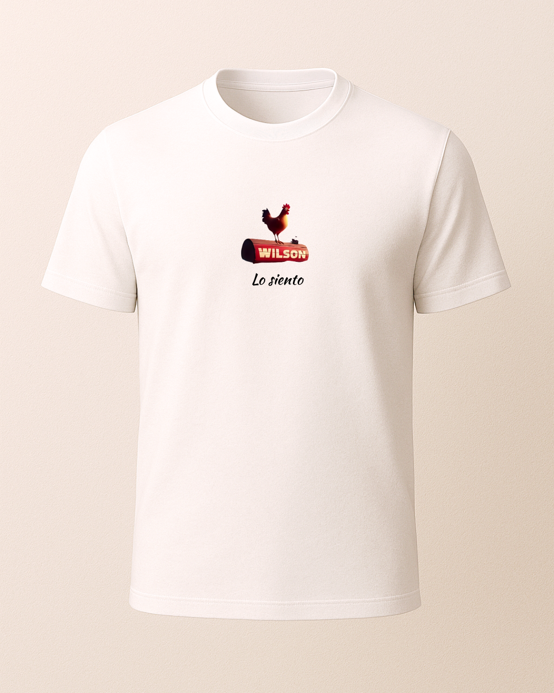 Chicken Wilson Baskılı T-Shirt