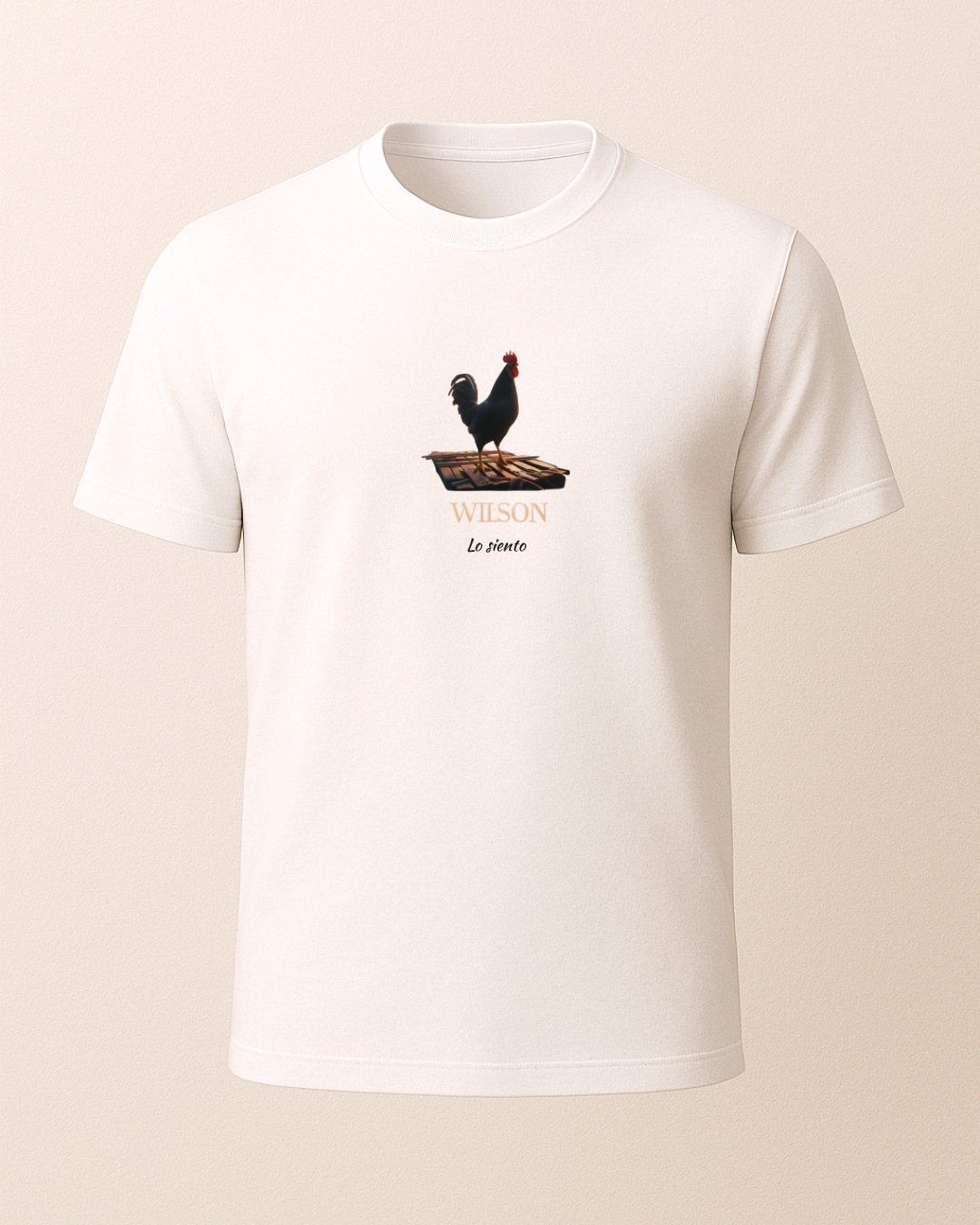 Chicken Wilson Baskılı T-Shirt
