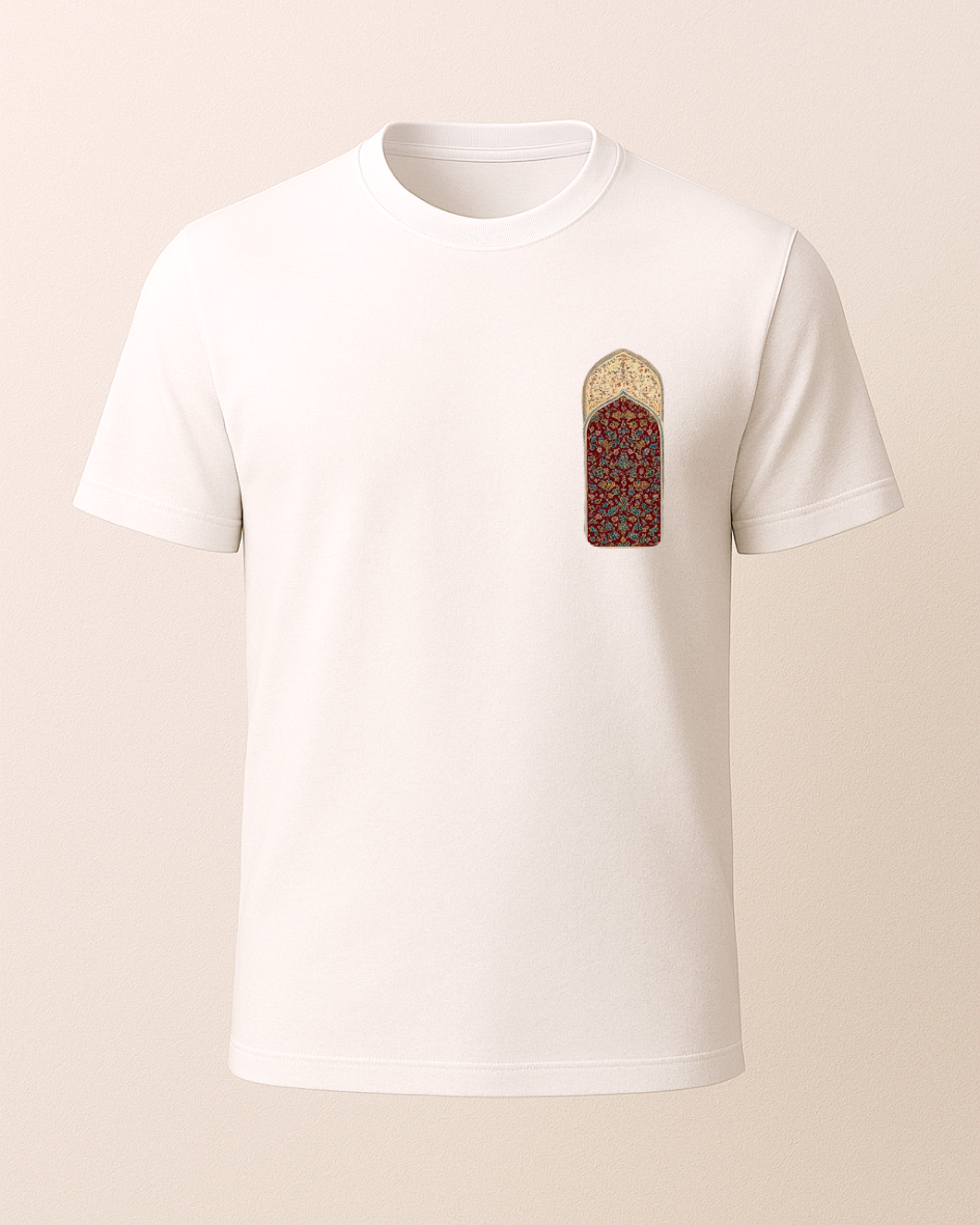 Etnik Ağaç Baskılı Tişört