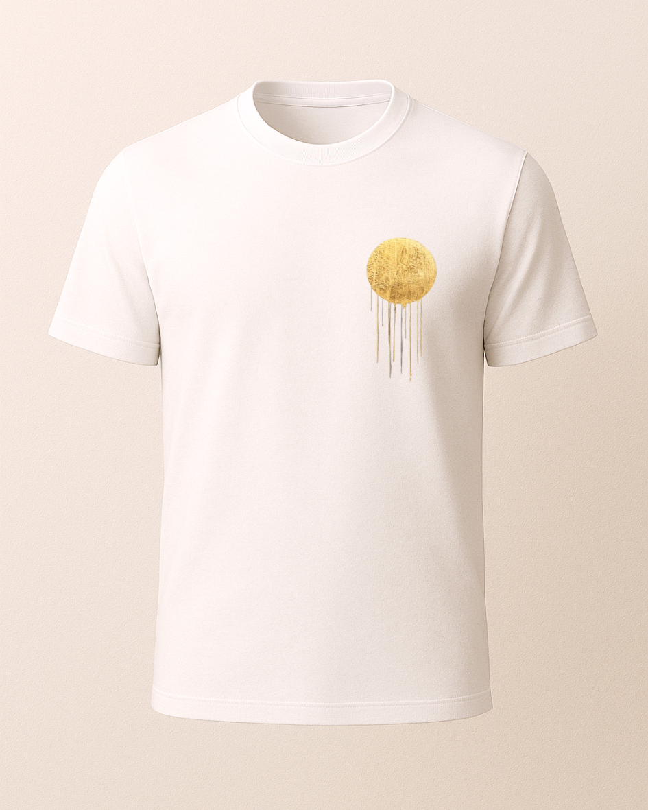 Ay ve Manzara Baskılı Tişört