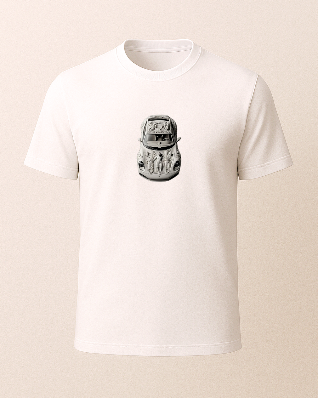 Etnik Porsh Baskılı T-Shirt