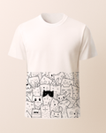 Kediler Baskılı T-Shirt