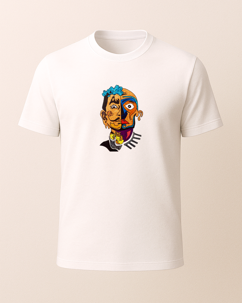 Salvador Dali Baskılı T-Shirt