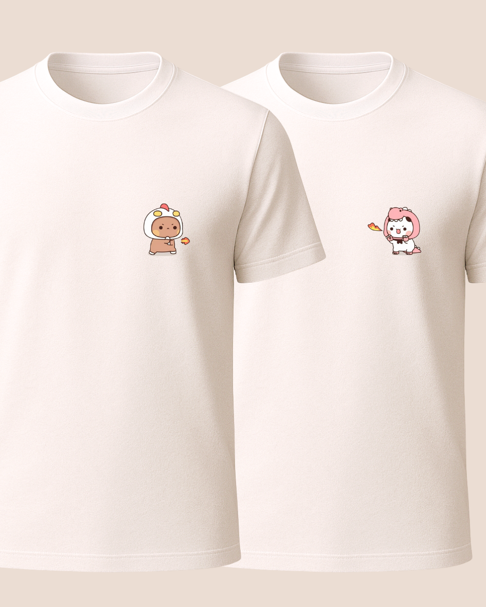 Bubu ve Dudu Baskılı Tişört