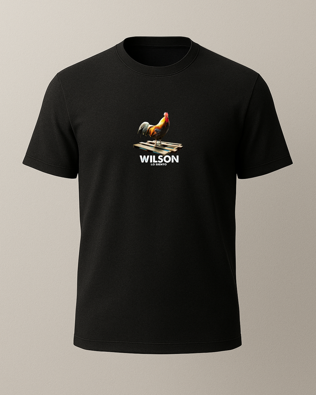 Chicken Wilson Baskılı T-Shirt