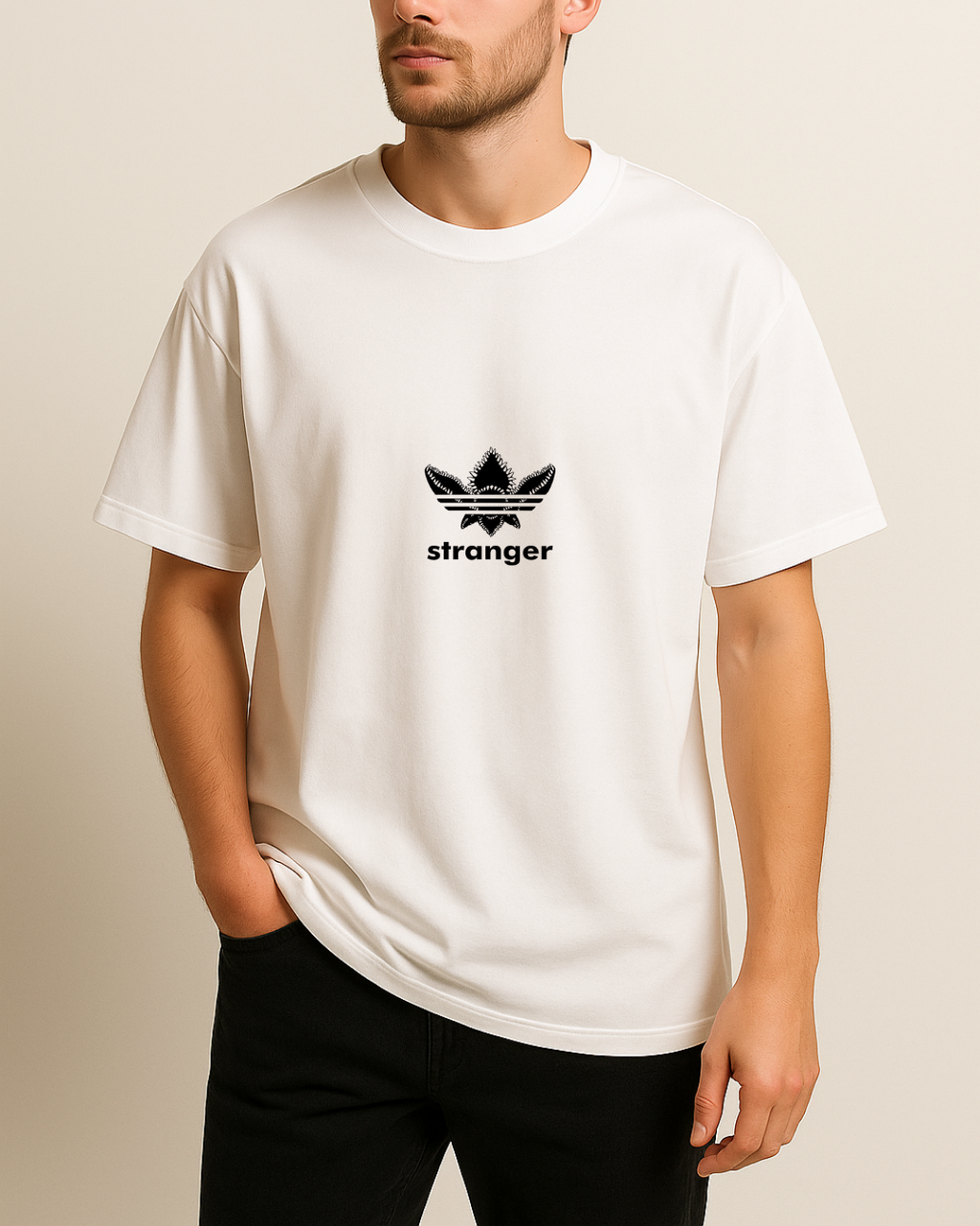 Stranger Things Baskılı Tişört