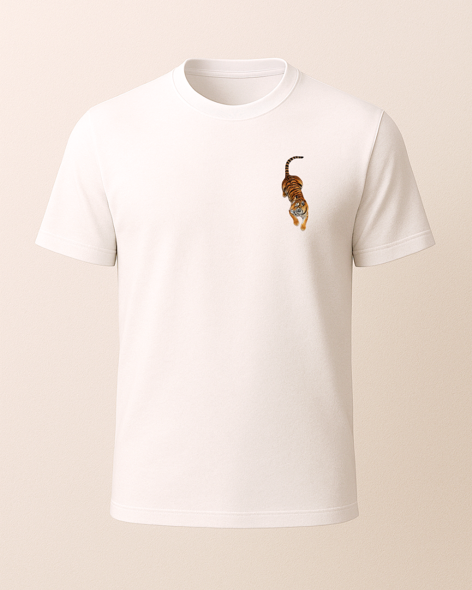 Etnik Kaplan Baskılı Tişört