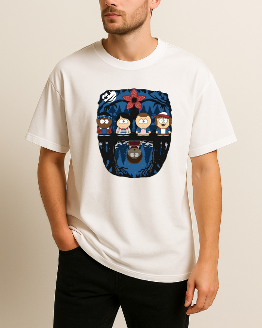 Stranger Things Baskılı Tişört