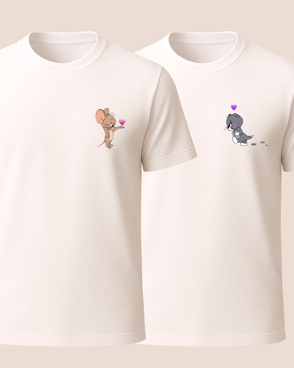 Tom ve Jerry Baskılı Tişört