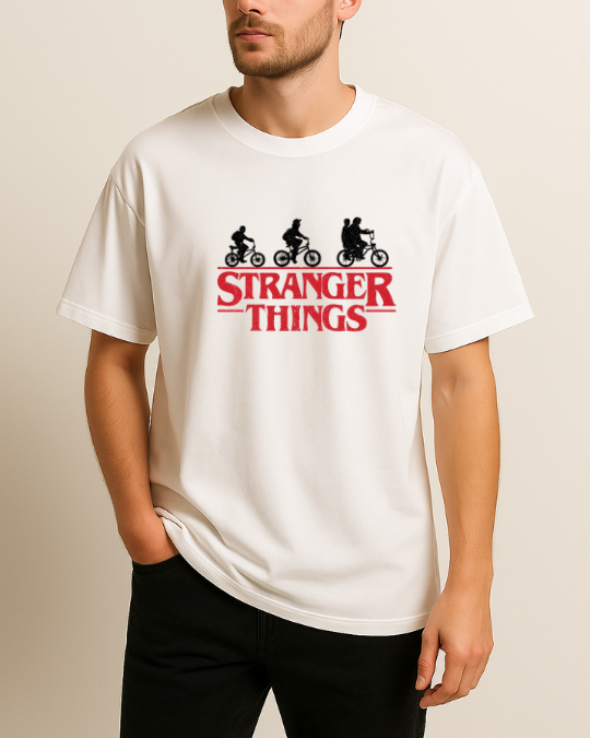 Stranger Things Baskılı Tişört