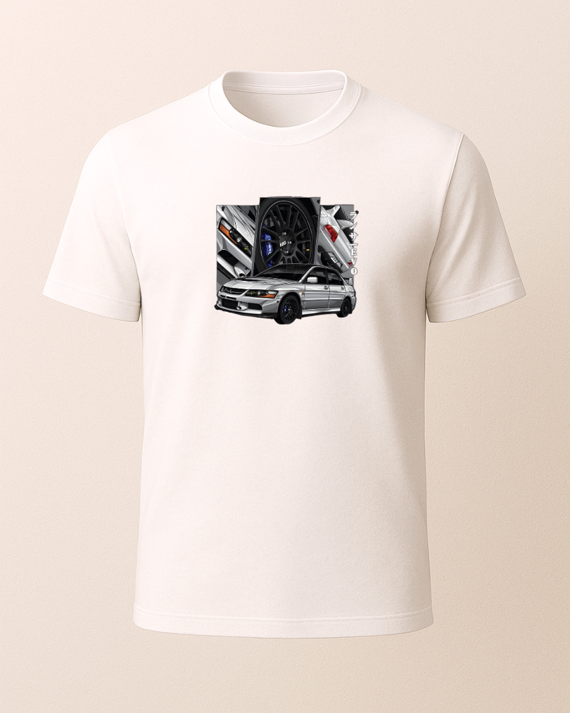 Gri Evo Baskılı Tişört