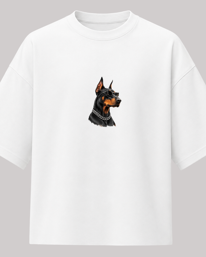 Urban Doberman Oversize T-Shirt – Doberman Baskılı Streetwear