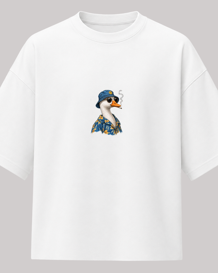 Cool Duck Oversize T-Shirt – Ördek Baskılı Streetwear