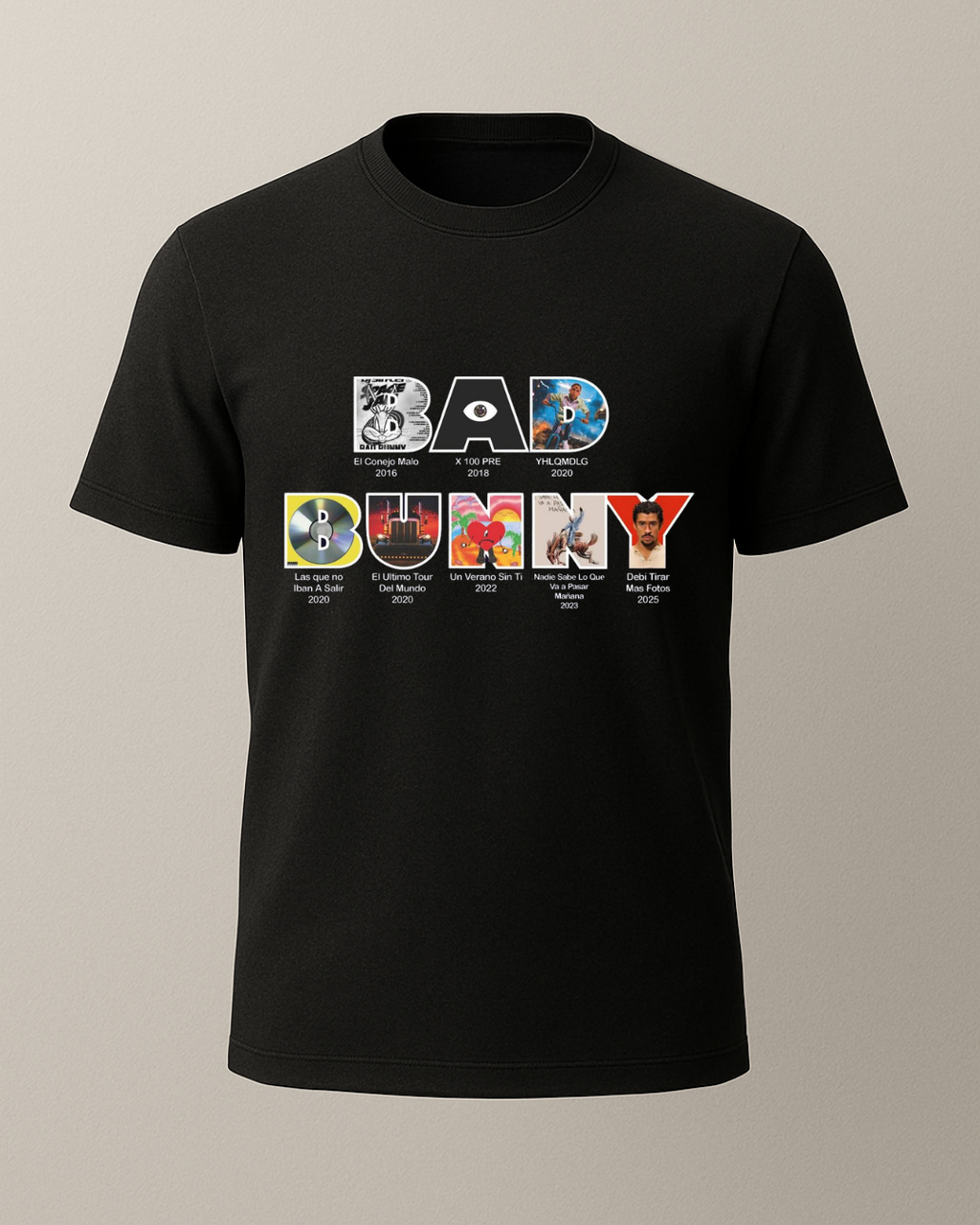 Bad Bunny Baskılı T-Shirt
