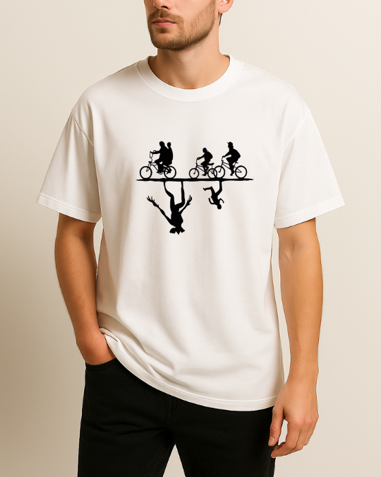 Stranger Things Baskılı Tişört