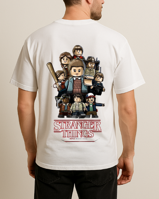 Stranger Things Baskılı Tişört