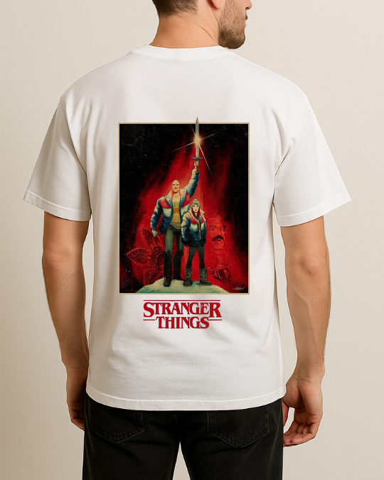 Stranger Things Baskılı Tişört