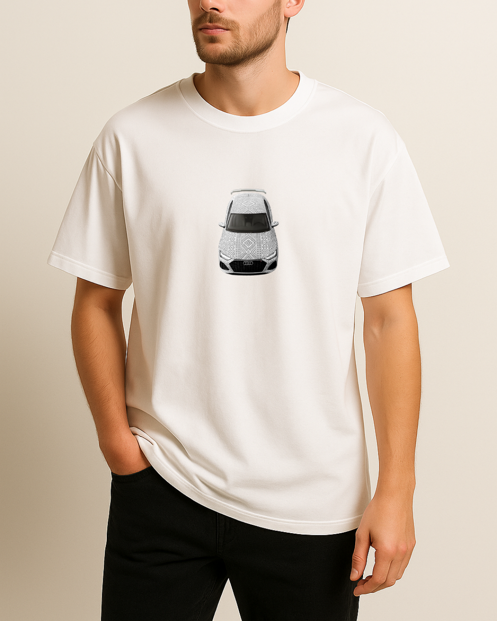 Etnik RS7 Baskılı T-Shirt