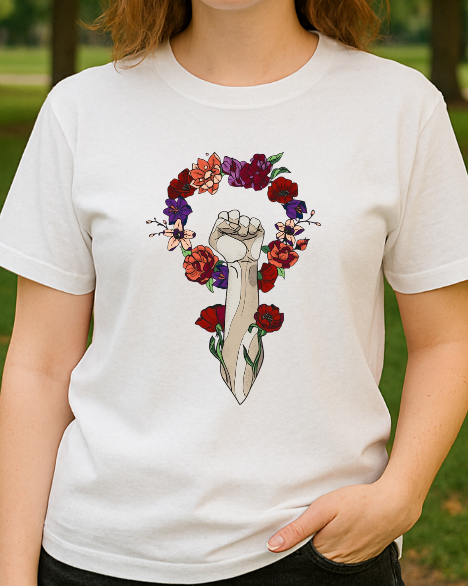 Kadın Gücü Baskılı T-Shirt