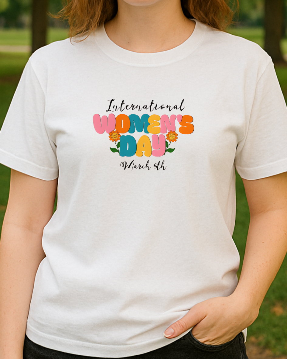 Woman's Day Baskılı T-Shirt