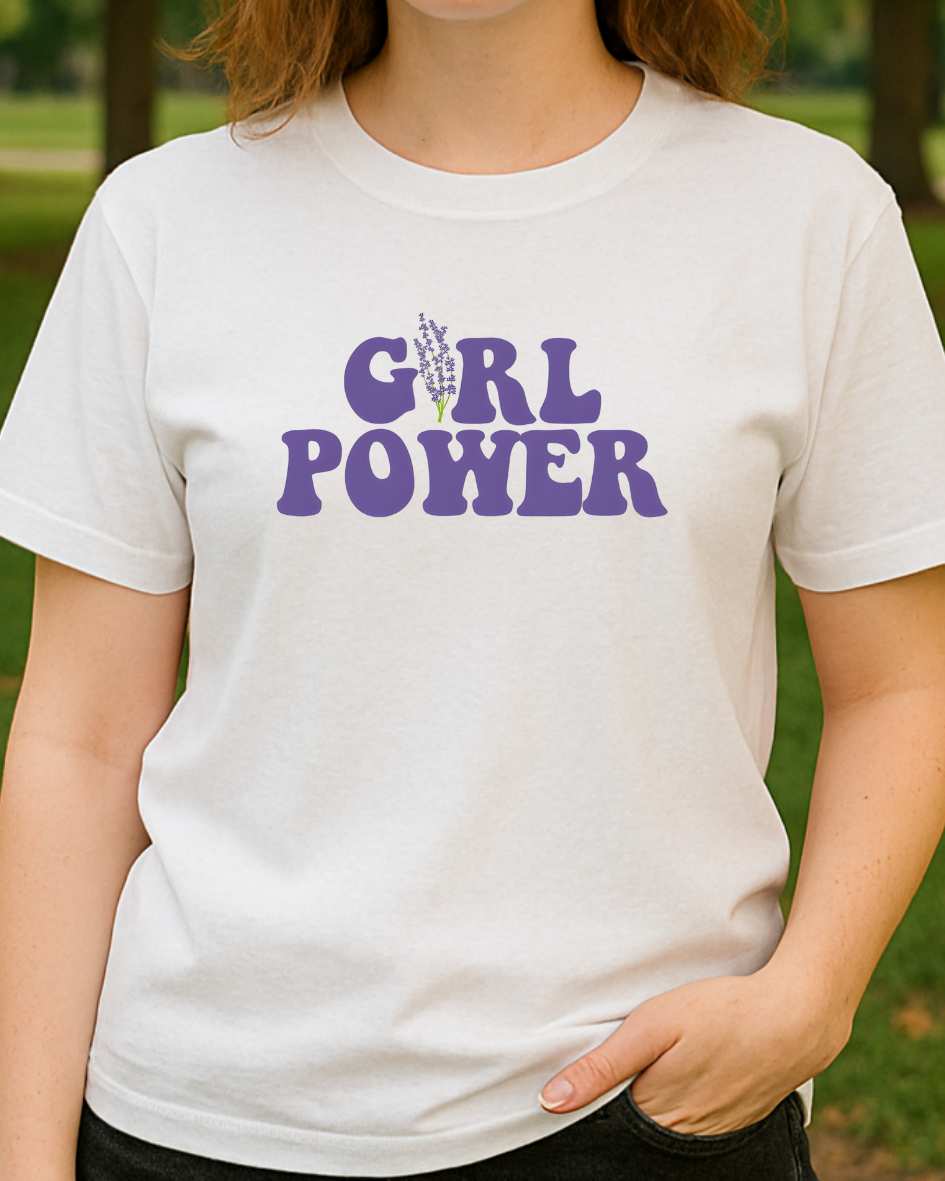 Girl Power Baskılı T-Shirt