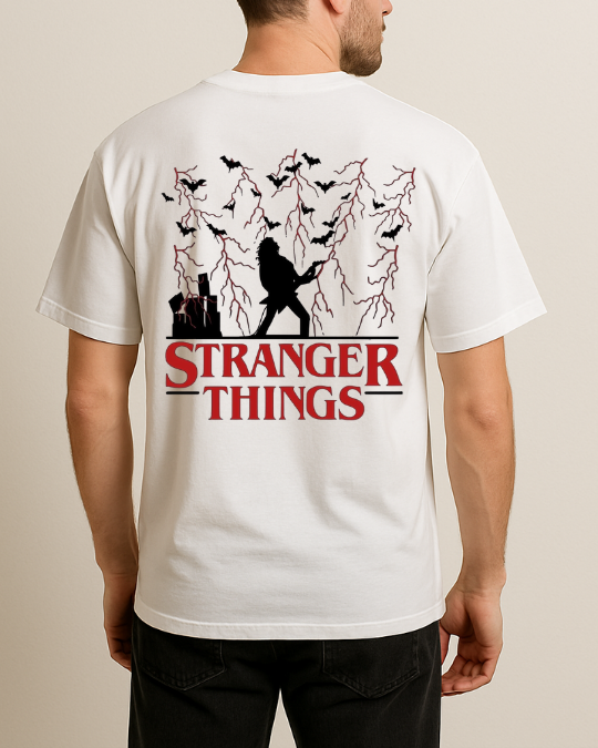 Stranger Things Baskılı Tişört