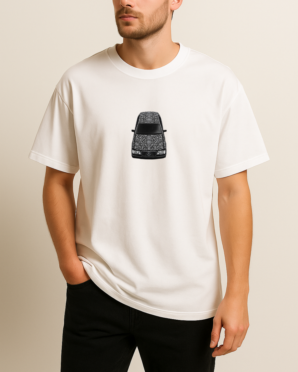 Etnik W124 Baskılı T-Shirt