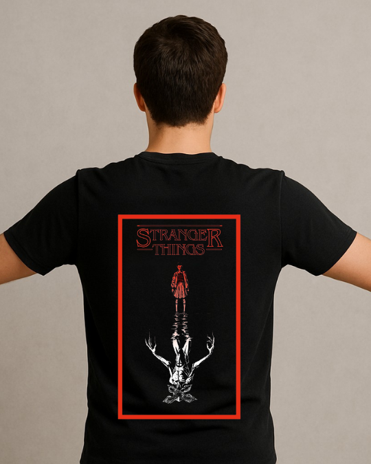 Stranger Things Baskılı Tişört