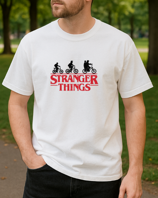 Stranger Things Baskılı Tişört