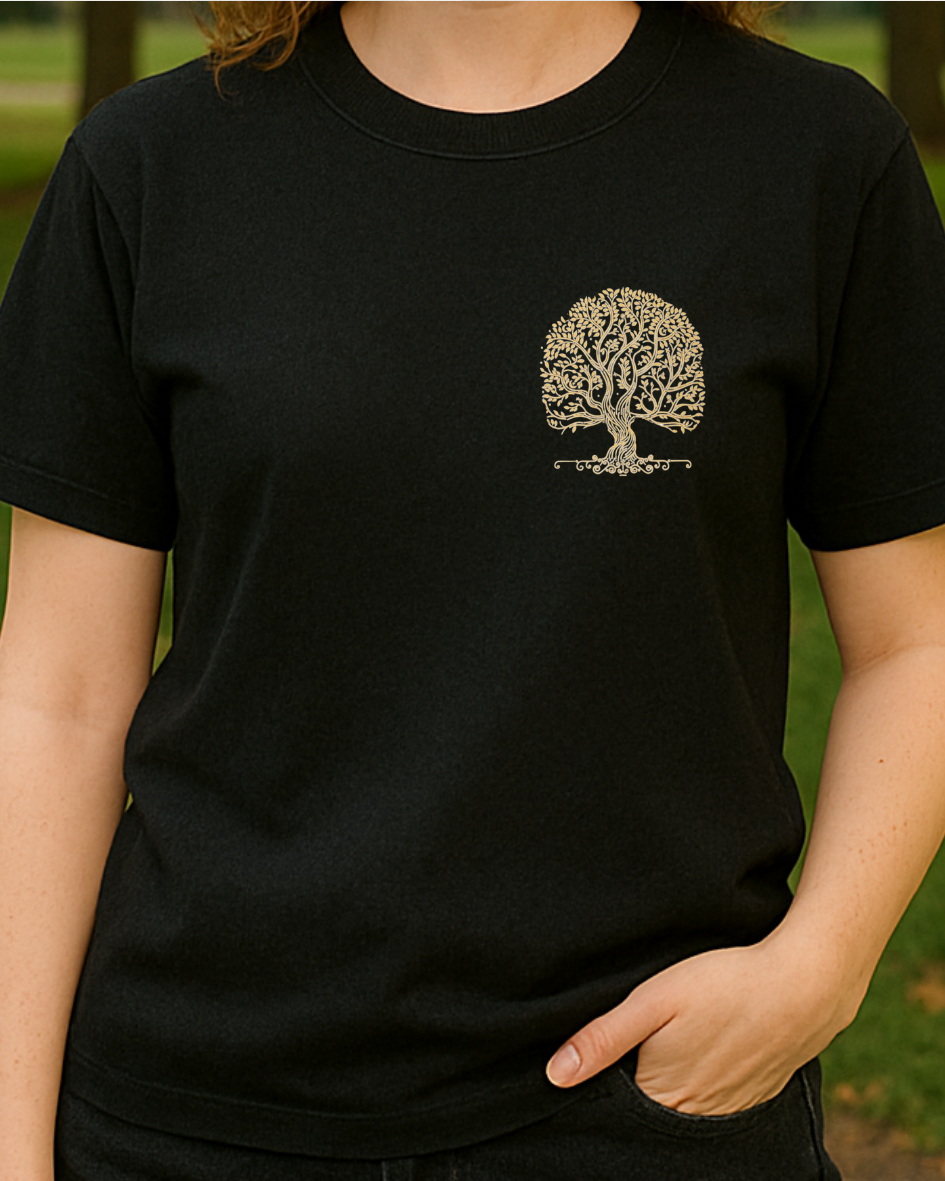Ağaç Baskılı Tişört