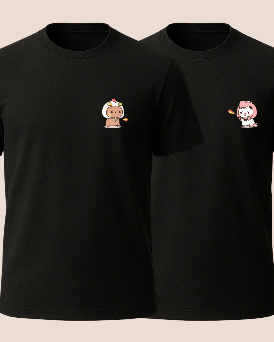Bubu ve Dudu Baskılı Tişört