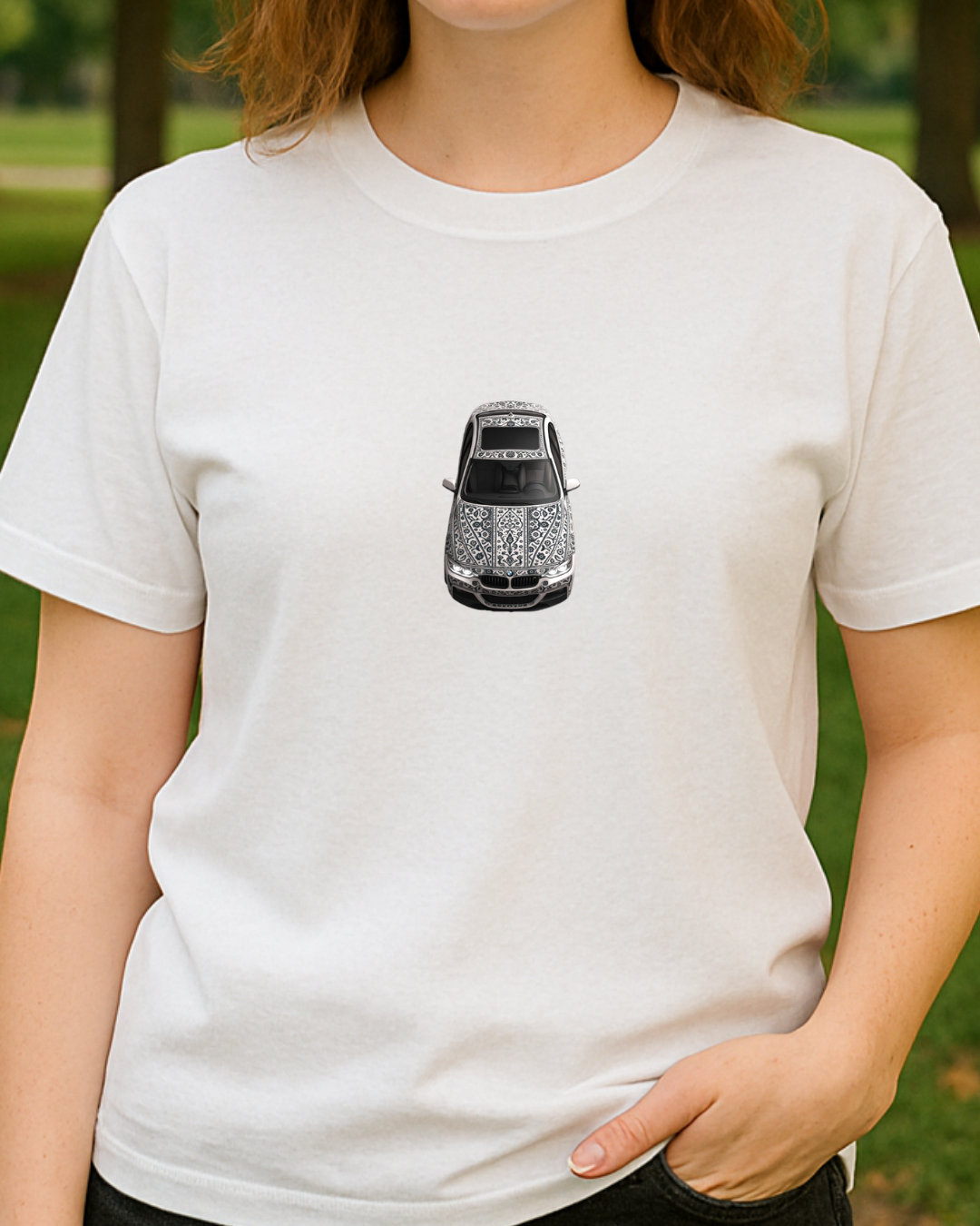 Etnik F30 White Baskılı T-Shirt