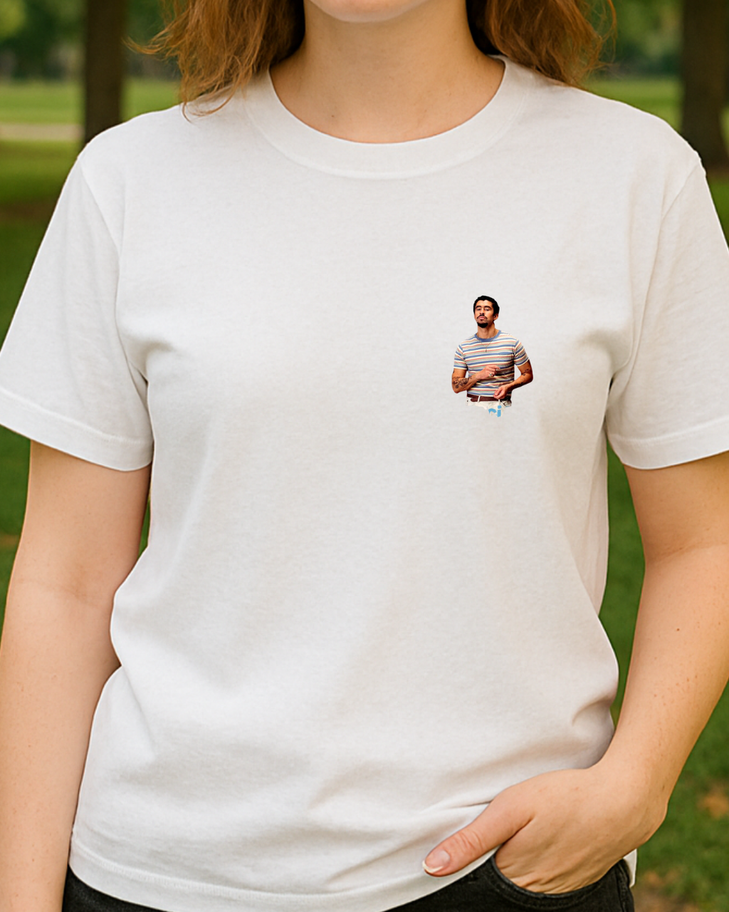 Bad Bunny Baskılı T-Shirt