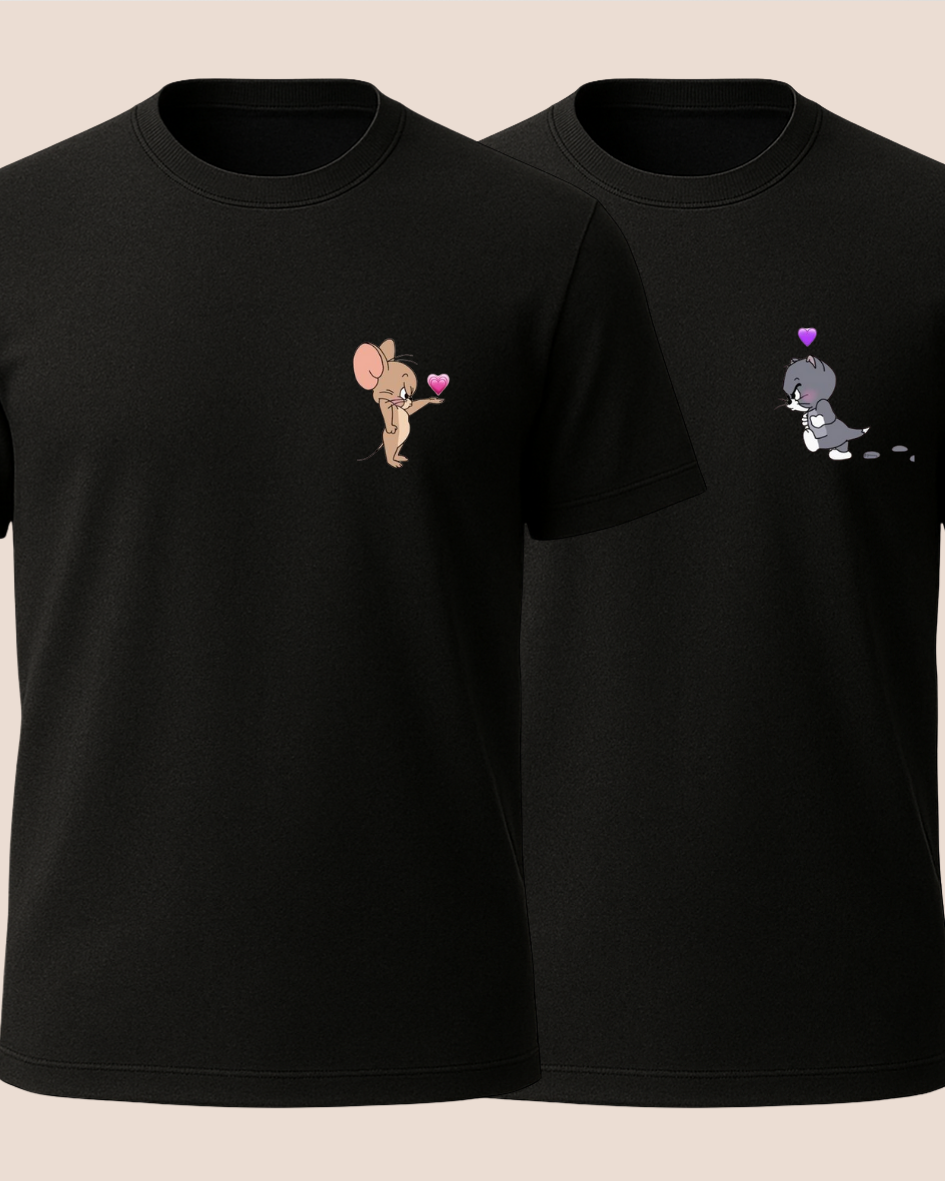Tom ve Jerry Baskılı Tişört