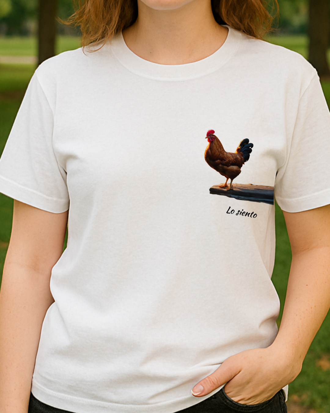 Chicken Wilson Baskılı T-Shirt
