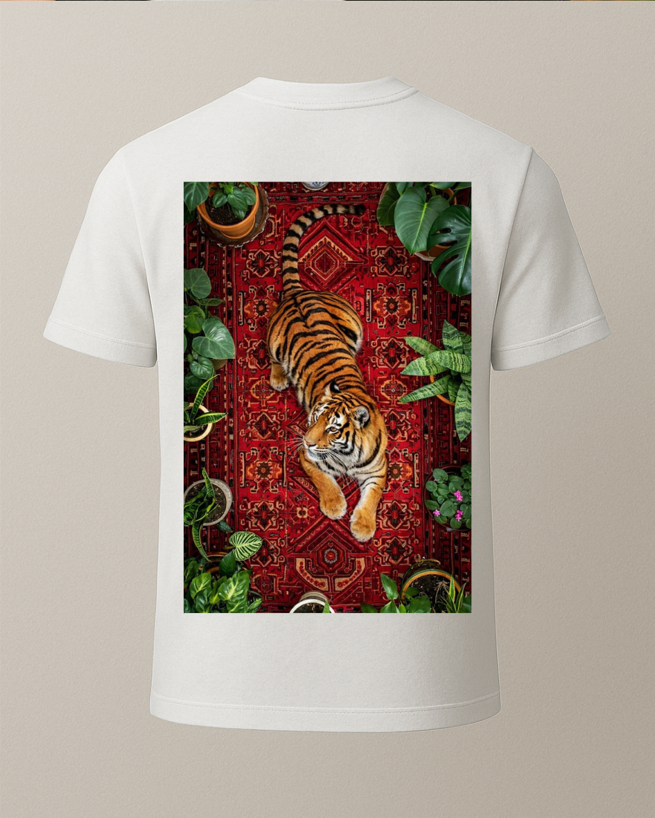 Etnik Kaplan Baskılı Tişört