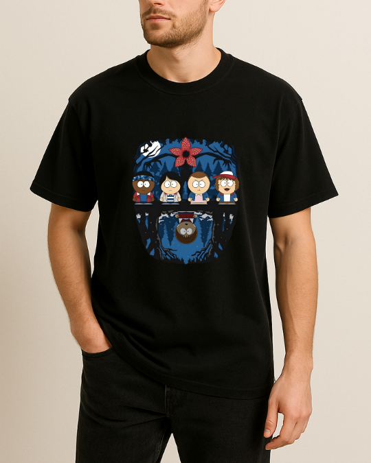 Stranger Things Baskılı Tişört